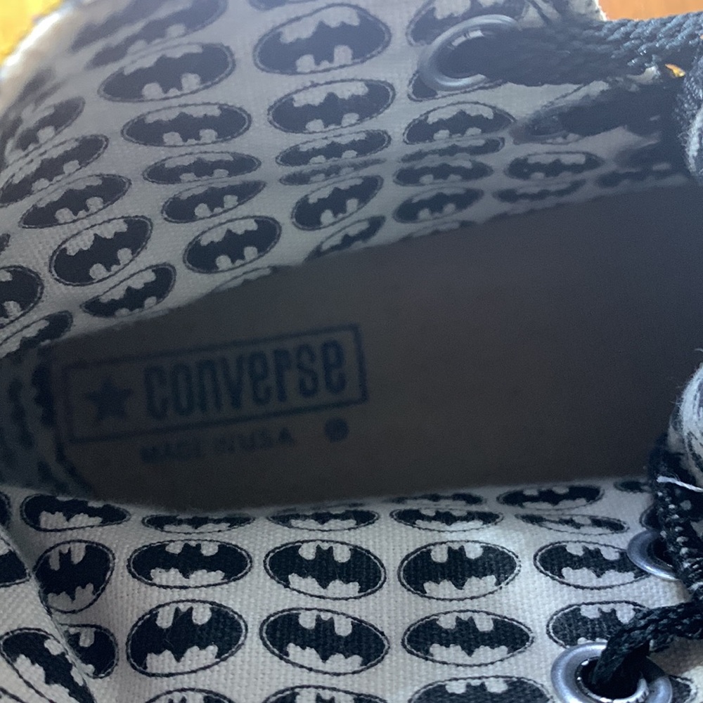 Vintage Converse Batman High Top Sneakers Size 4 - Picture 3 of 5